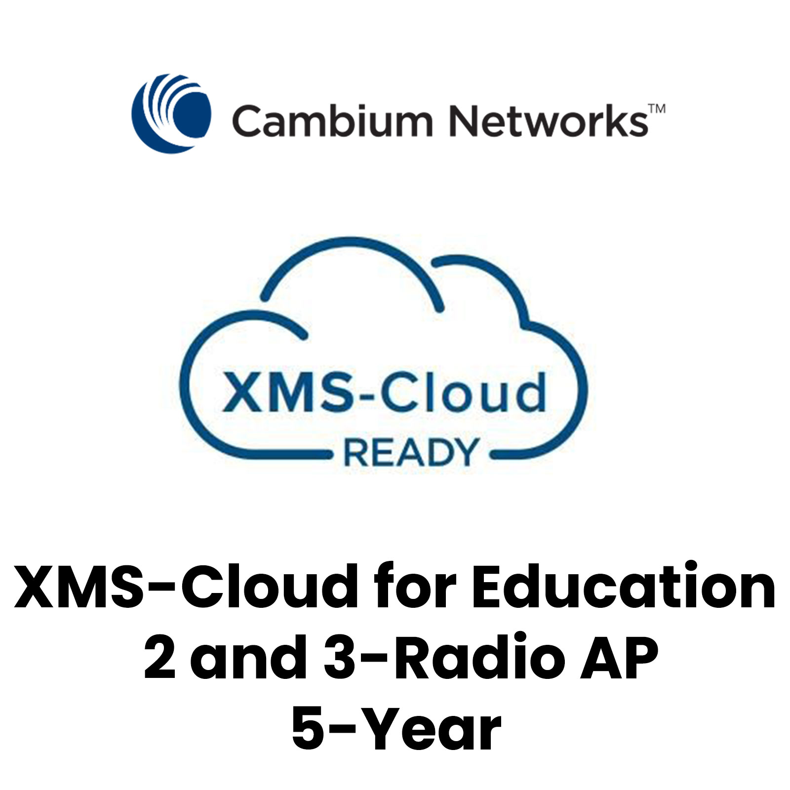 Cambium Networks XMSC-EDU-SUB-2R-5 XMS-Cloud Education 2 and 3-Radio Access Points 5-Year Subscription