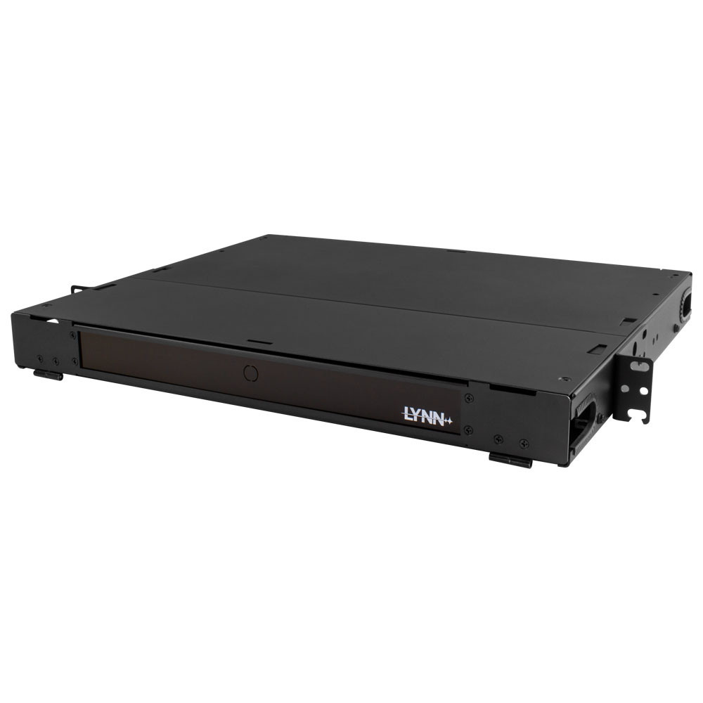 LYNN 1U Premium Rack Mount Fiber Patch Panel Enclosure (Unloaded)