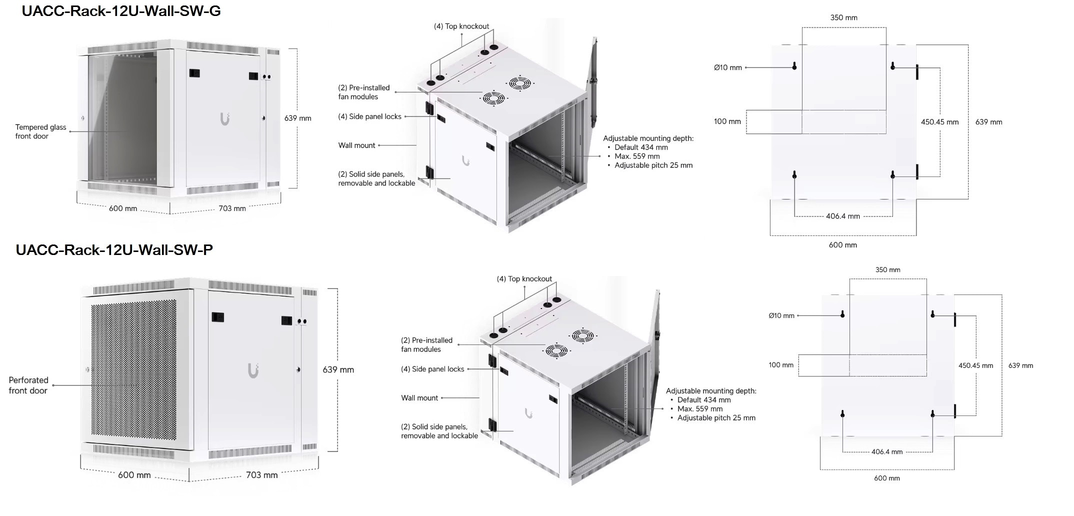 Ubiquiti Networks 12U Rack Cabinet