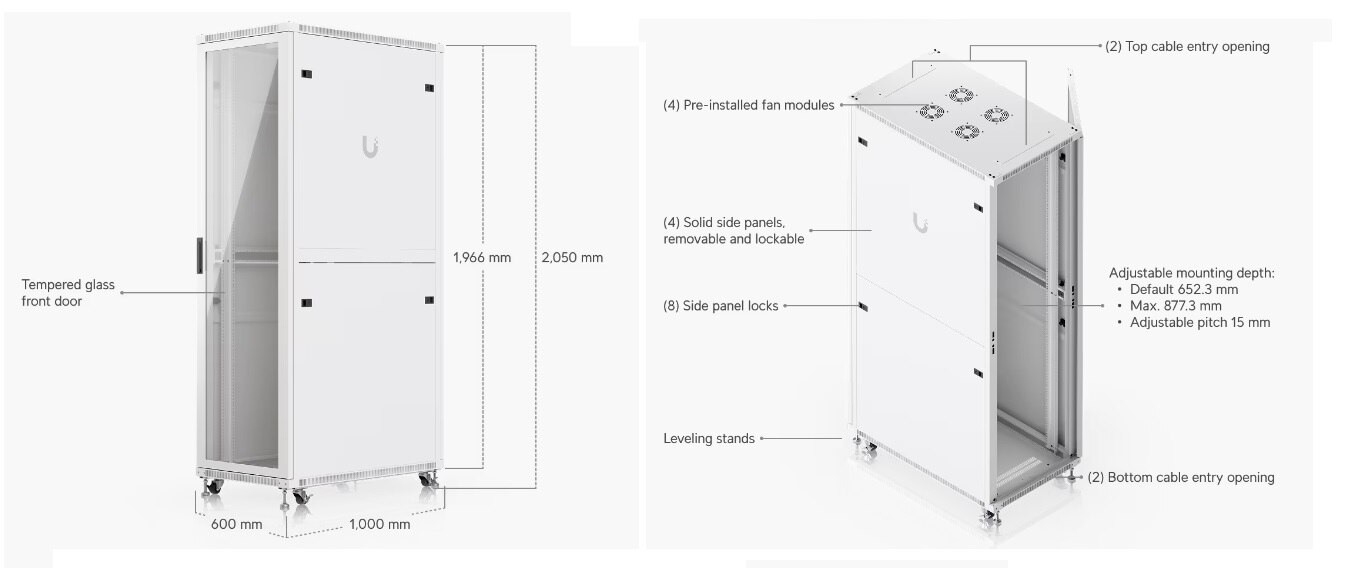 Ubiquiti Networks UniFi 42U Rack Cabinet