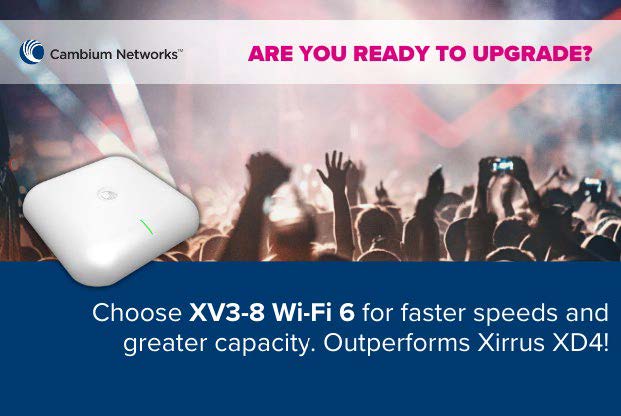 Cambium Networks XV3-8 Wi-Fi 6 AP Promotion
