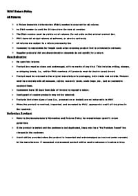 RMA Policy