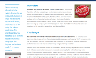 Johnny Rockets Case Study of Cambium Networks